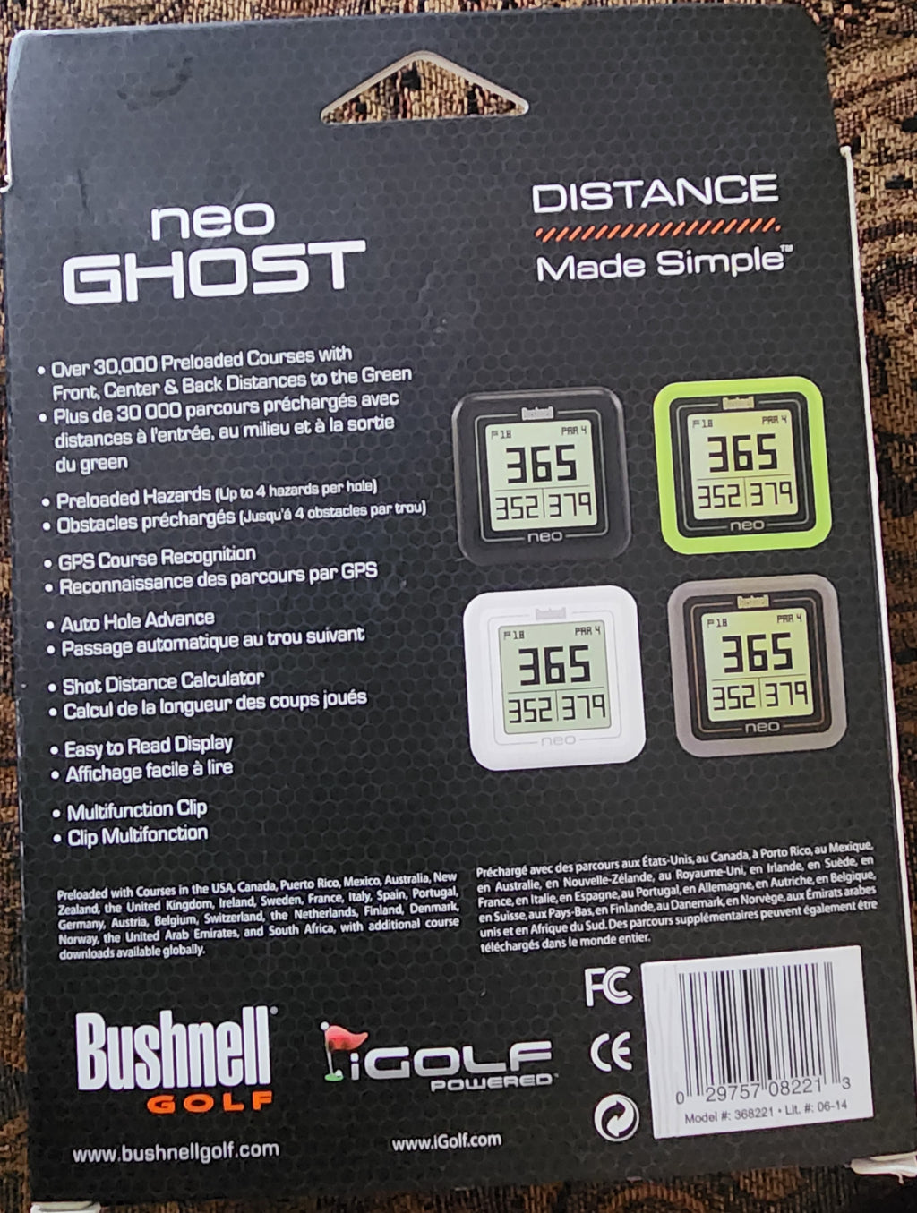 Bushnell Golf Neo Ghost GPS Rangefinder